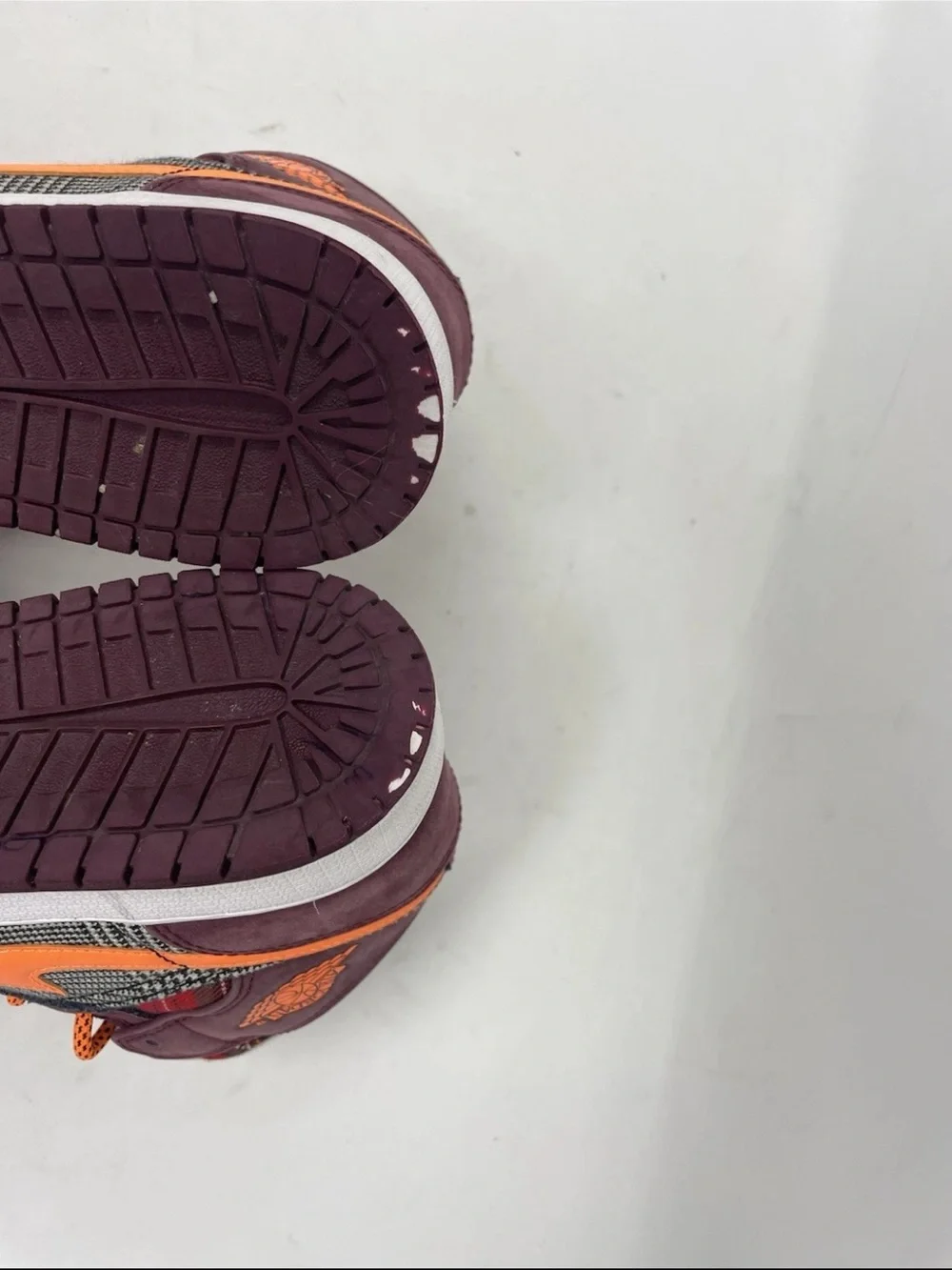 Size 5YUS - Nike Air Jordan 1 Mid Plaid Night Maroon Black White FD5460-608